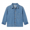 Women's Casual Loose Long Sleeve Button Cotton Denim Blouse
