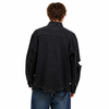 Men's Fashion Cotton Washed Denim Ripped Long Sleeve Shirt