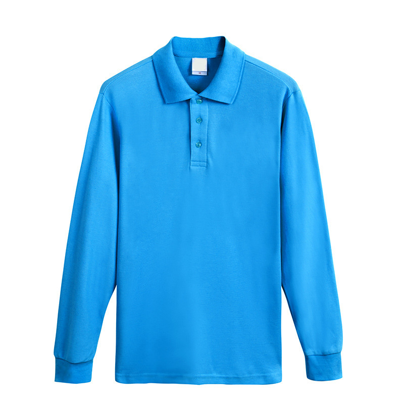 Men Wholesale Custom Casual Clothing Cotton Knit Long Sleeve Work Polo Shirt