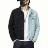 Men's Contrast Color Spring/Autumn Denim Cotton Hybrid Trucker Jacket