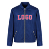 Men's Polyester Custom Print Sports Lapel Zipper Bomber Jacket