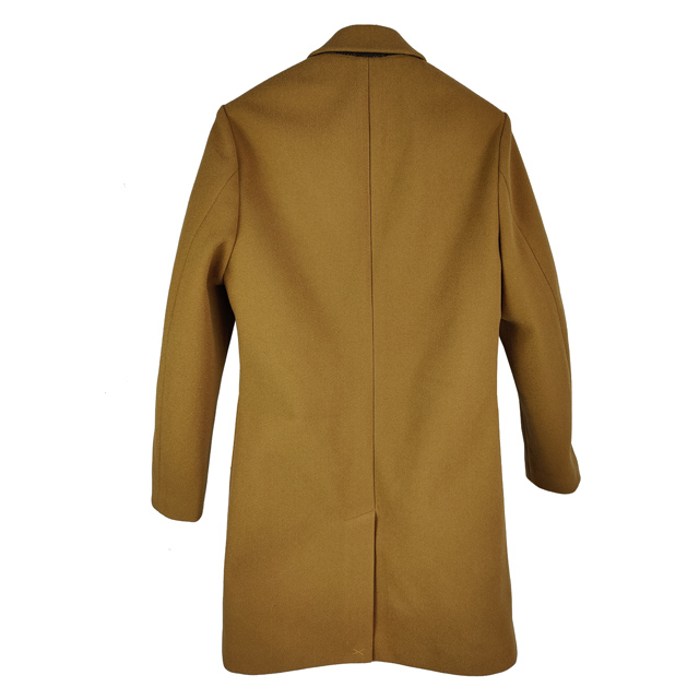 Wholesale Factory Price Camel Melton Jacket Coat Mens Trench Coat for Men