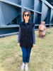 Black Womens Outwear Plus Size Fashion Ladies Sleevless Windbreaker Coats and Jacket Vest