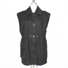Black Womens Outwear Plus Size Fashion Ladies Sleevless Windbreaker Coats and Jacket Vest