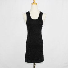 Women's Slim Fit High-Elastic Sexy Sleeveless Denim Party Dress