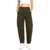 Women's Elastic Waist Multi-Pocket Cargo Sports Outdoor Jogger Pants