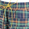 Women's Plaid Elastic Waist Multi-Pocket Bermuda Cargo Shorts