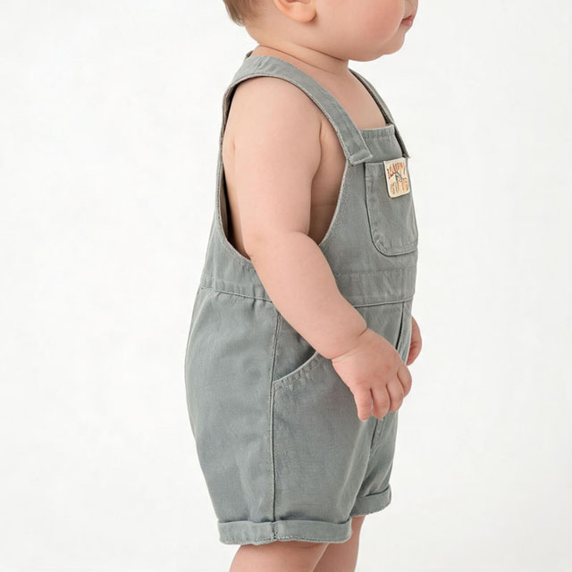 Infant Romper Shorts Summer One-Piece Cotton Baby Overalls
