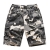 Men's Summer Elastic Waist Baggy Sport Cargo Shorts with Drawstring