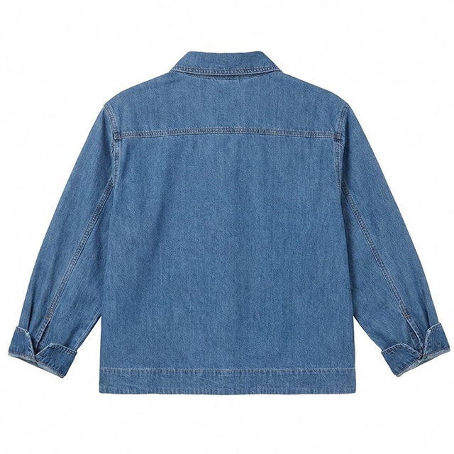 Women's Casual Loose Long Sleeve Button Cotton Denim Blouse