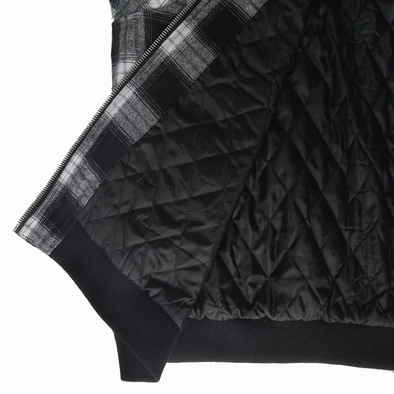 Men's Flannel Plaid Winter Warm Long Sleeve Lapel Padded Coat Jacket