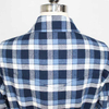 Women's Flannel Long Sleeve Fringed Plaid Shirt with Belt