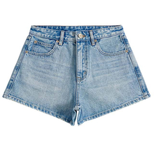 Women Cotton Denim Monkey Mustache Wash Summer Casual Jeans Work Shorts
