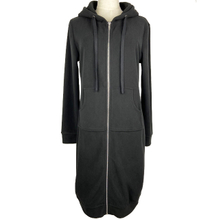 Plain black color warm fleece jacket