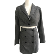 Grey Color /Ladies Office Dress /Two Piece/ Suit Top and /Straight Pencil /Formal Dresses /Woman Business Suits