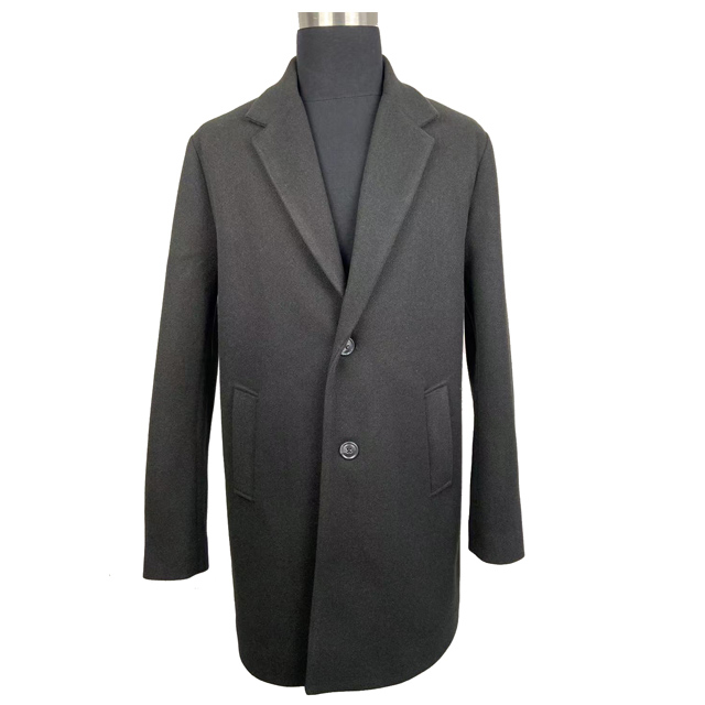 Fashion melton winter coat jackets mens