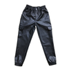 High Waisted Black PU Cargo Leather Jogger Pants