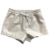 Taupe Leather Look PU Oversized Paperbag Womens Ladies Shorts