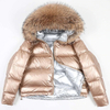 Women Winter Windproof Big Fox Fur Collar Waterproof Windbreaker Warm Down Jacket