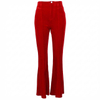 Women's Fashion Retro Stretch Suede Embossed Flared Long Pants