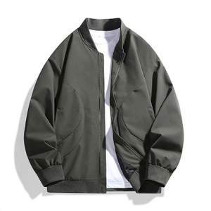 Men's Spring Stand-Collar Casual Oversized Sport Bomber Jacket