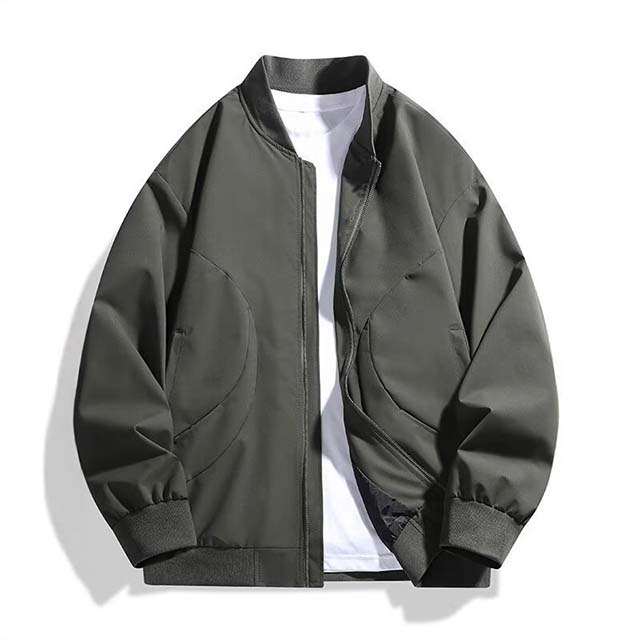 Men's Spring Stand-Collar Casual Oversized Sport Bomber Jacket