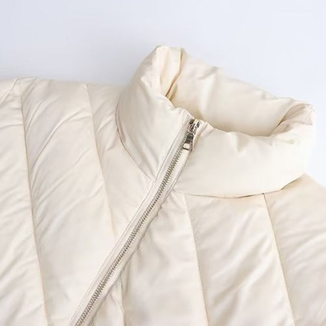 Women's Winter Fashion Quilted Puffer Coat Stand Collar Outer Wear Padded Jacket