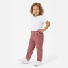 Girls Casual Cotton Corduroy Pants with Ruffle Elastic Waist