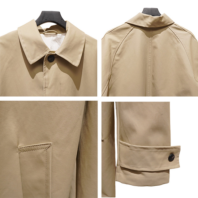 Men's Spring Loose Fit Lapel Solid Color Lined Long Trench Coat