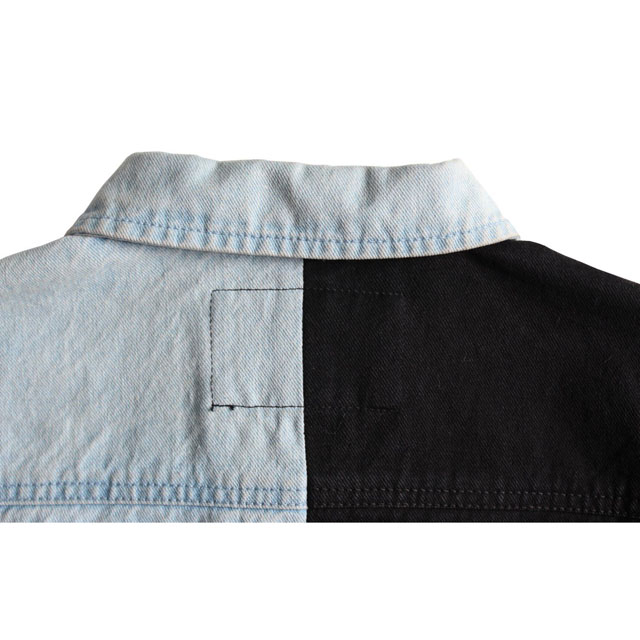 Men's Contrast Color Spring/Autumn Denim Cotton Hybrid Trucker Jacket