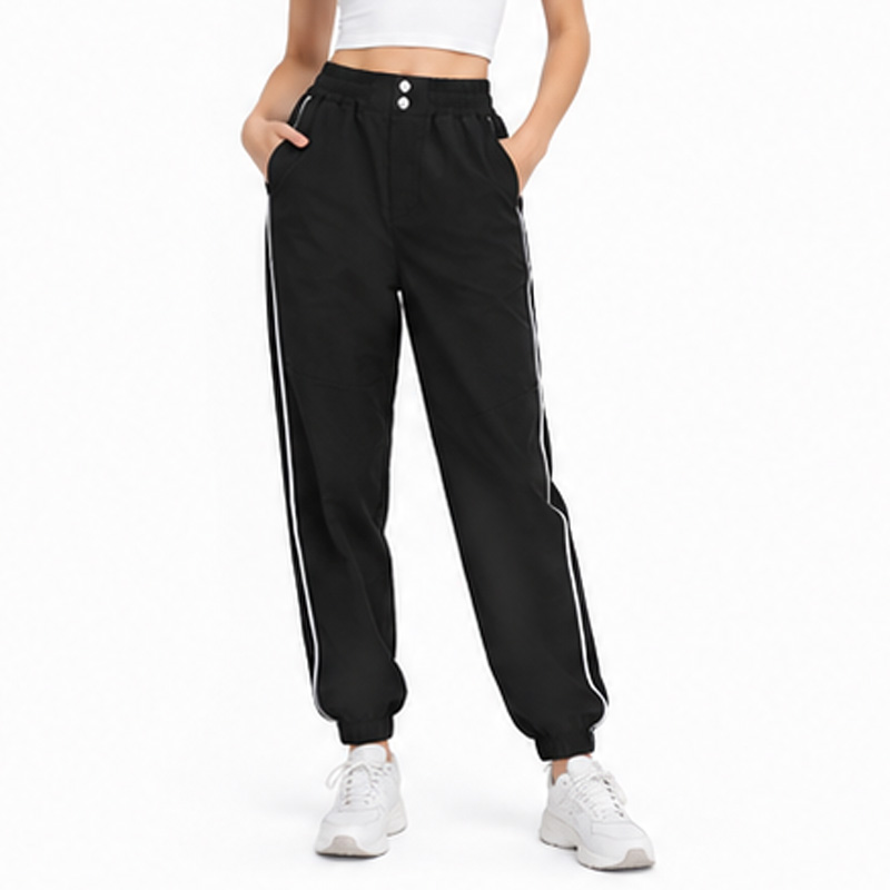 Women's Sports Loose Fit Elastic Waist Jogger Sweat Pants
