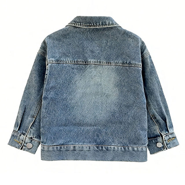 Children's Spring/Autumn Retro Loose Fit Cotton Denim Jacket