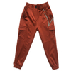 Wholesale fashion rust red color cool cargo pants with chains for woman