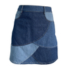 Fashion multicolor denim skirts women pencil skirt
