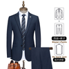 Men's Bespoke 2 Piece Business Prom Wear Formal Balzer Pants Grooms Wedding Suits