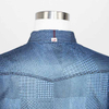 Men's Custom Print Blue Washed Long Sleeve Denim Shirt