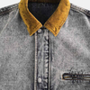 Men's Retro Washed Cotton Denim Long Sleeve Lapel Jacket