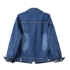 Women's Custom Color Spring Outerwear Short Cotton Denim Jean Jacket
