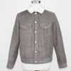 Men's Fashion Winter Suede Trucker Jacket with Sherpa Lining