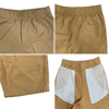 Boys Summer Elastic Waistband Cotton Twill Khaki Chino Shorts