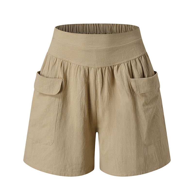 Women Loose Fit Wide-Leg High Waisted Summer Casual Shorts