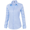 Women Blouse Polyester Office Commuter Long Sleeve Dress Shirt