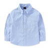 Children Solid Uniform Cotton Oxford Versatile Formal Long Sleeve Shirt