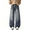 Men Custom Straight Wide-Leg Baggy Long Scimitar Denim Jeans